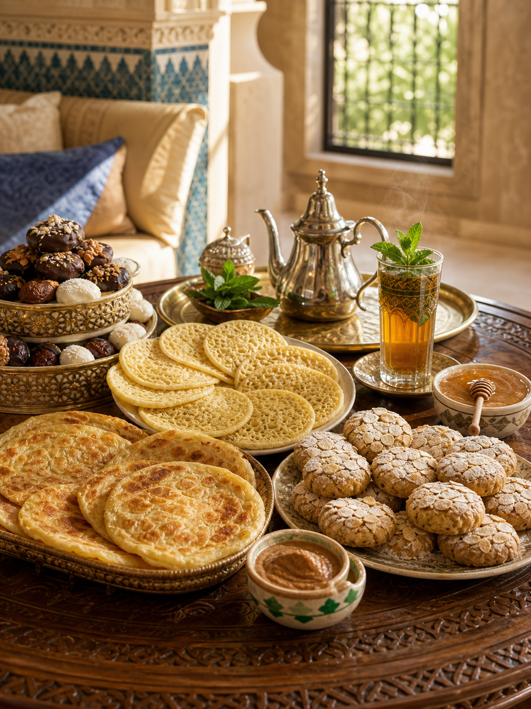 Table de gastronomie marocaine faite maison à Paris